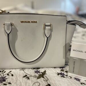 Michael Kors Cream Satchel